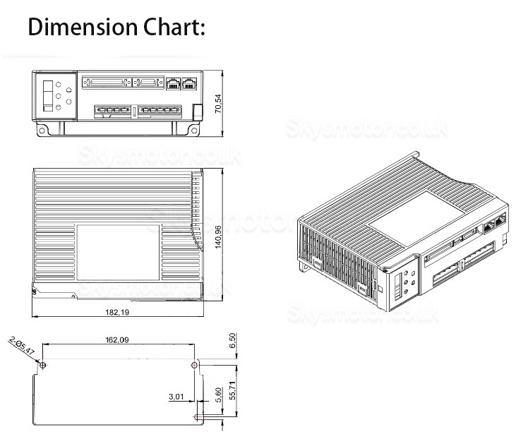 1.5KW AC Servo Motor Kit 130JASM515215K-17BCW-SC+JASD15002-20B 9.55Nm 1500RPM 6.2A with JASD15002 Servo Driver